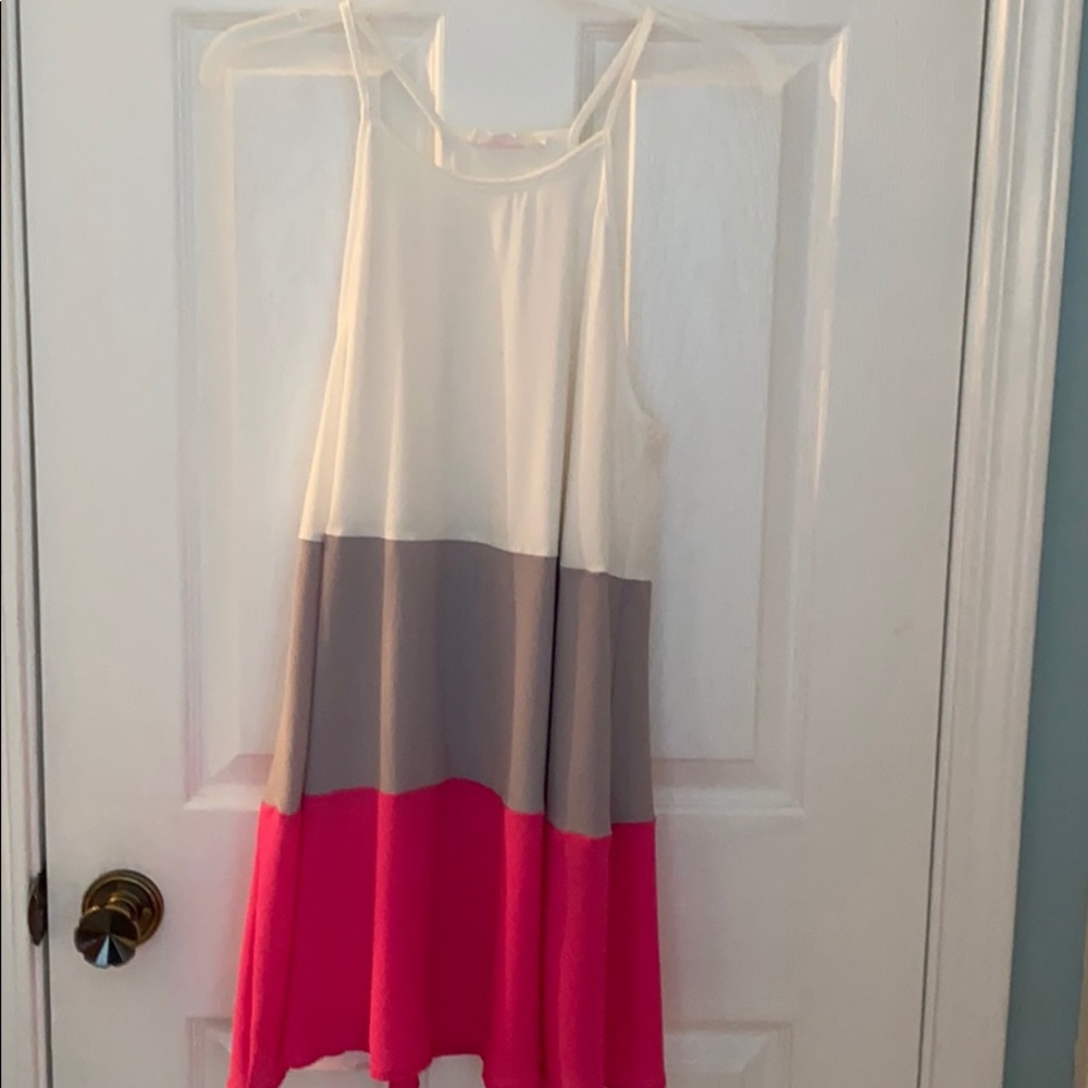 Color block sleeveless dress